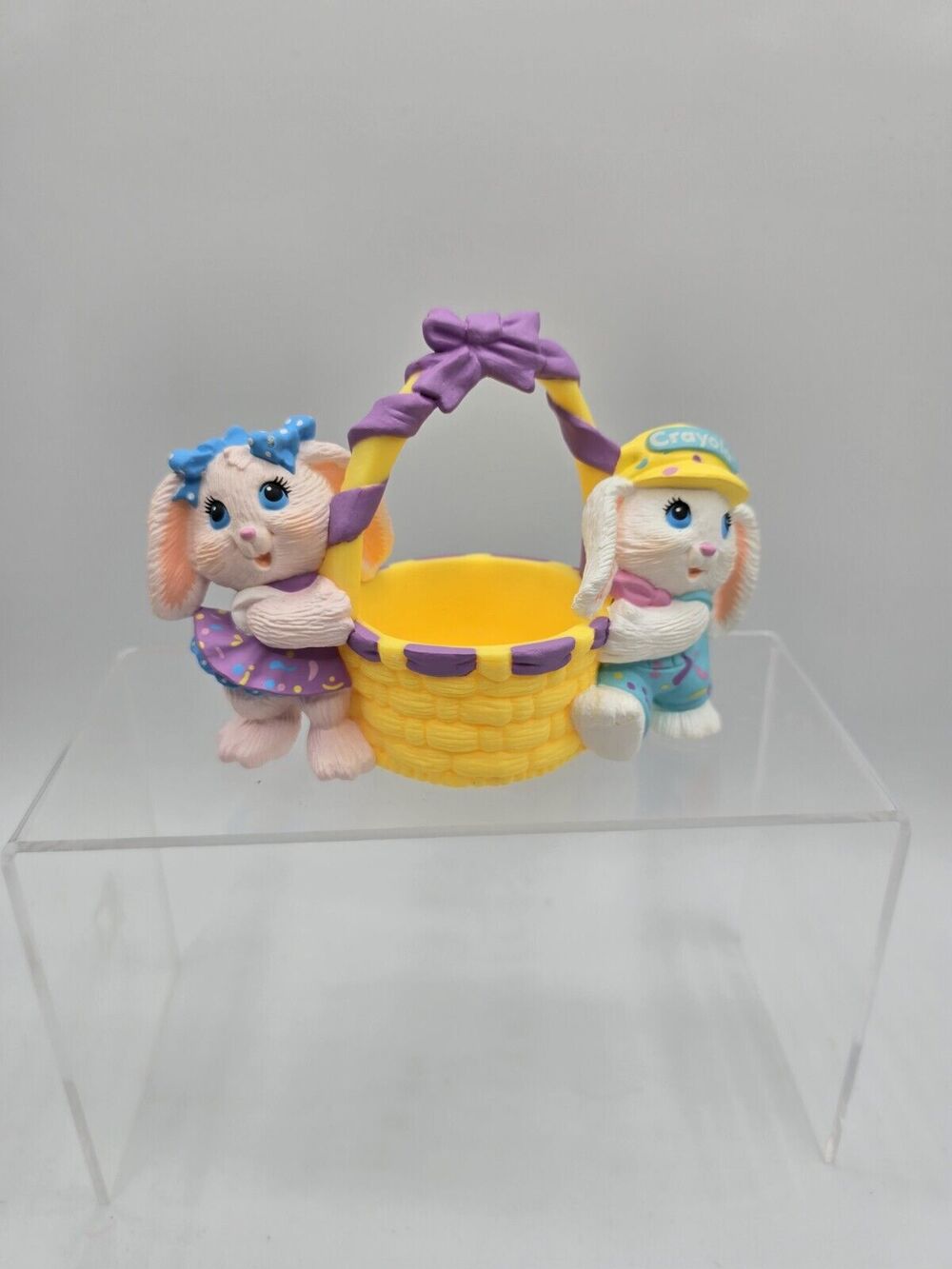 Vintage 1991 Hallmark Crayola Series by Binney & Smith Easter Ornament Basket